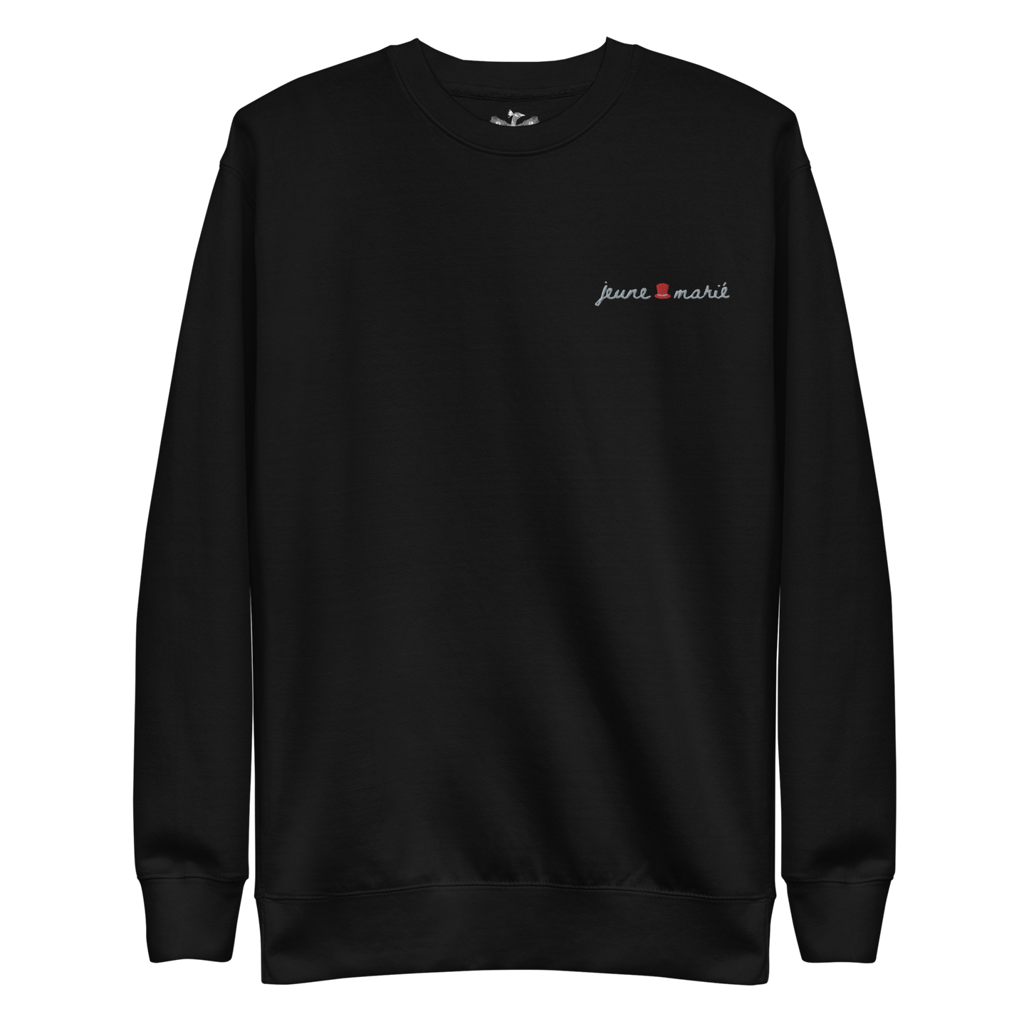 The Groom "Jeune Marié" Premium Soft Embroidered Sweatshirt | 100% Cotton Exterior