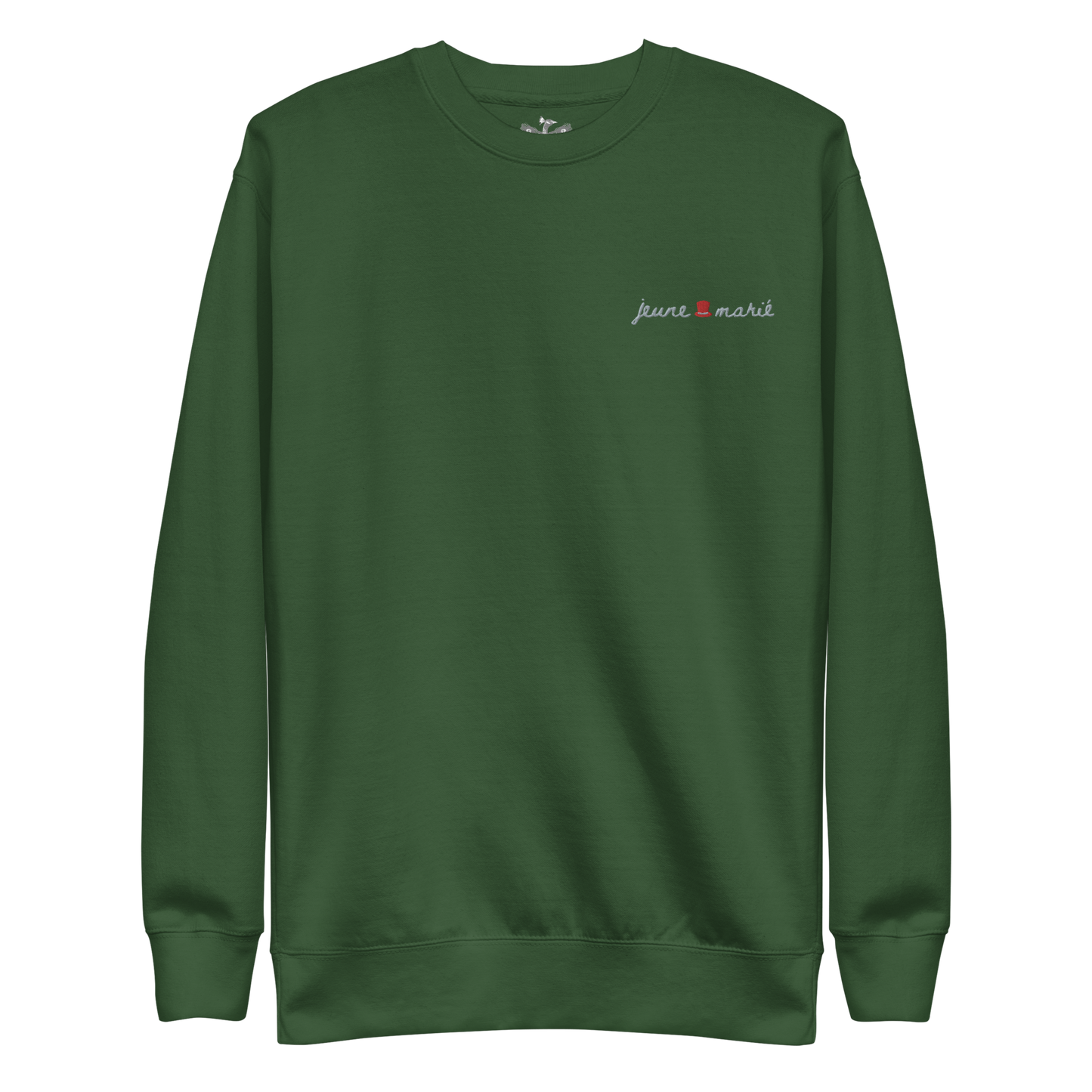The Groom "Jeune Marié" Premium Soft Embroidered Sweatshirt | 100% Cotton Exterior