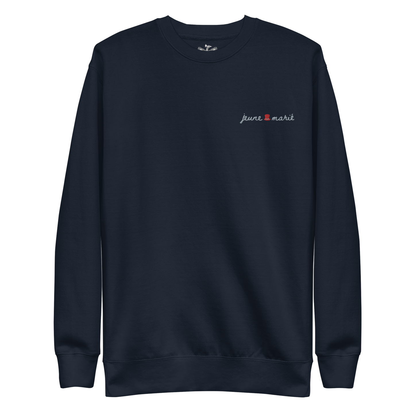The Groom "Jeune Marié" Premium Soft Embroidered Sweatshirt | 100% Cotton Exterior