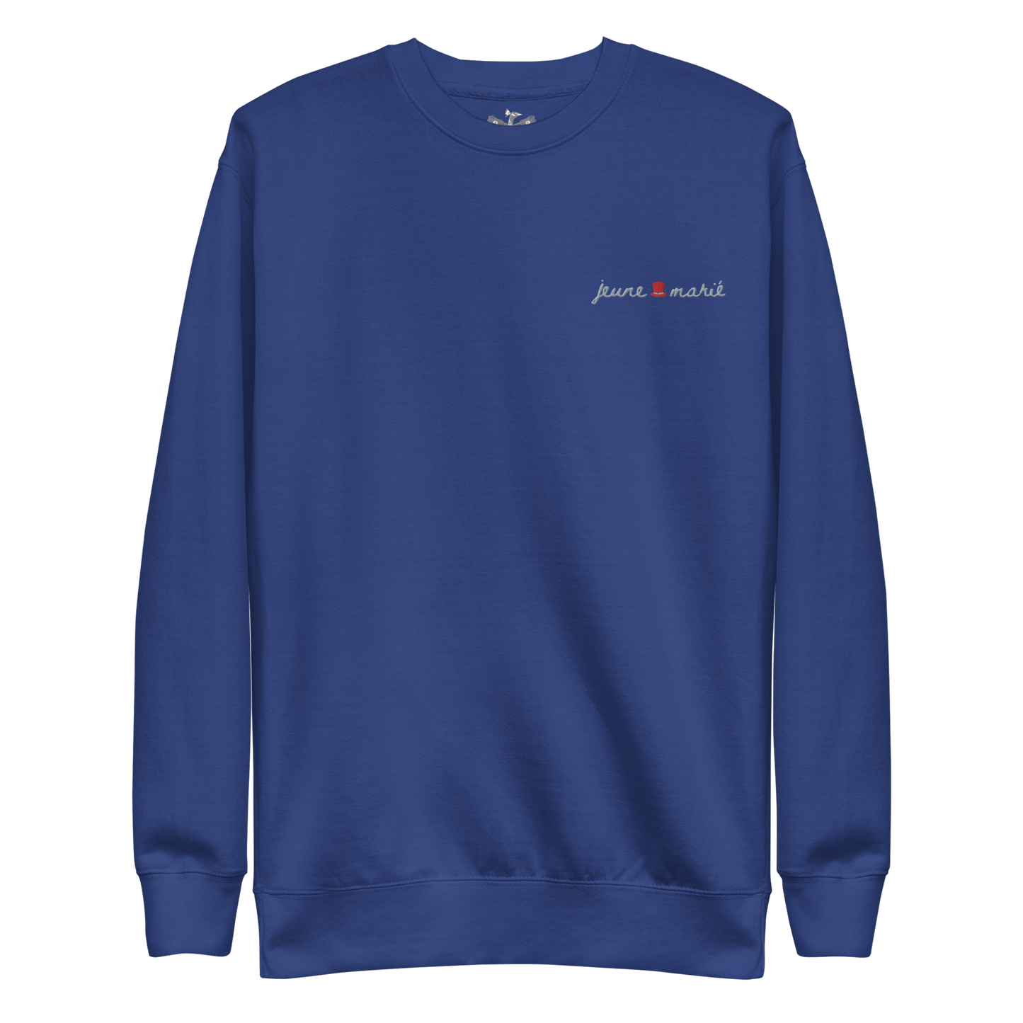 The Groom "Jeune Marié" Premium Soft Embroidered Sweatshirt | 100% Cotton Exterior