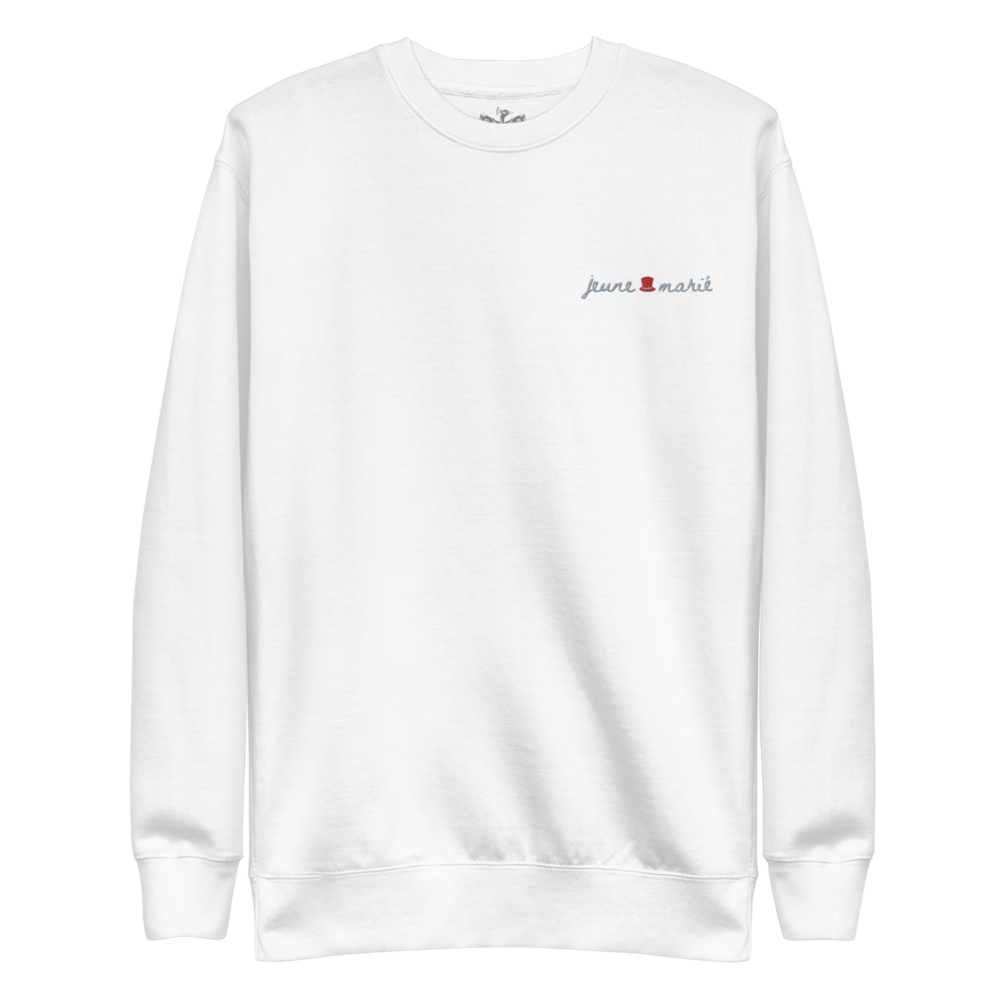 The Groom "Jeune Marié" Premium Soft Embroidered Sweatshirt | 100% Cotton Exterior