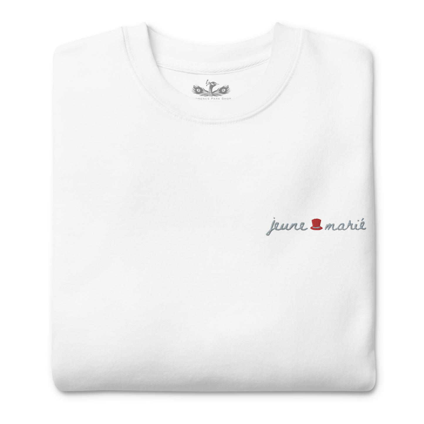 The Groom "Jeune Marié" Premium Soft Embroidered Sweatshirt | 100% Cotton Exterior