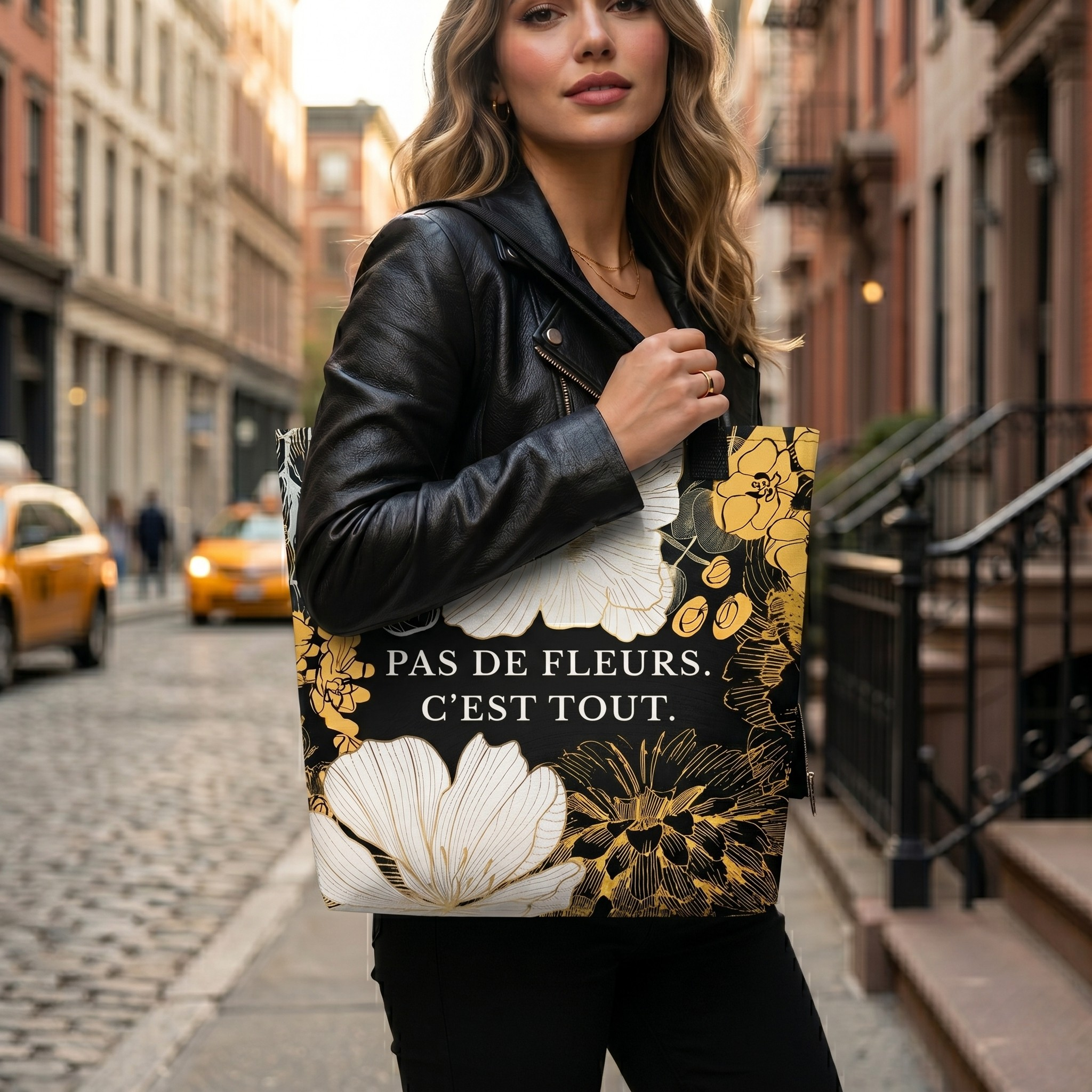 Pas de Fleurs Tote Bag | C'est Tout Fashion Editor Shopper