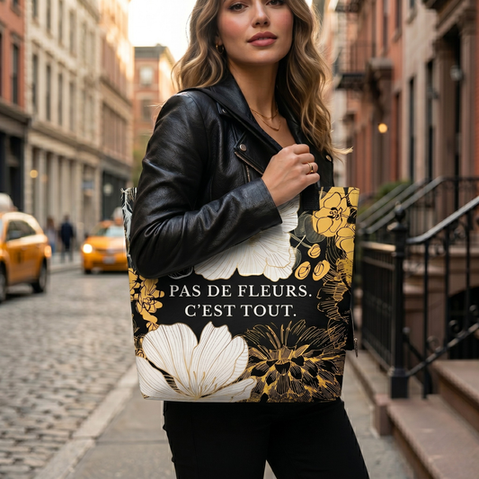 Pas de Fleurs Tote Bag | The C'est Tout Capsule