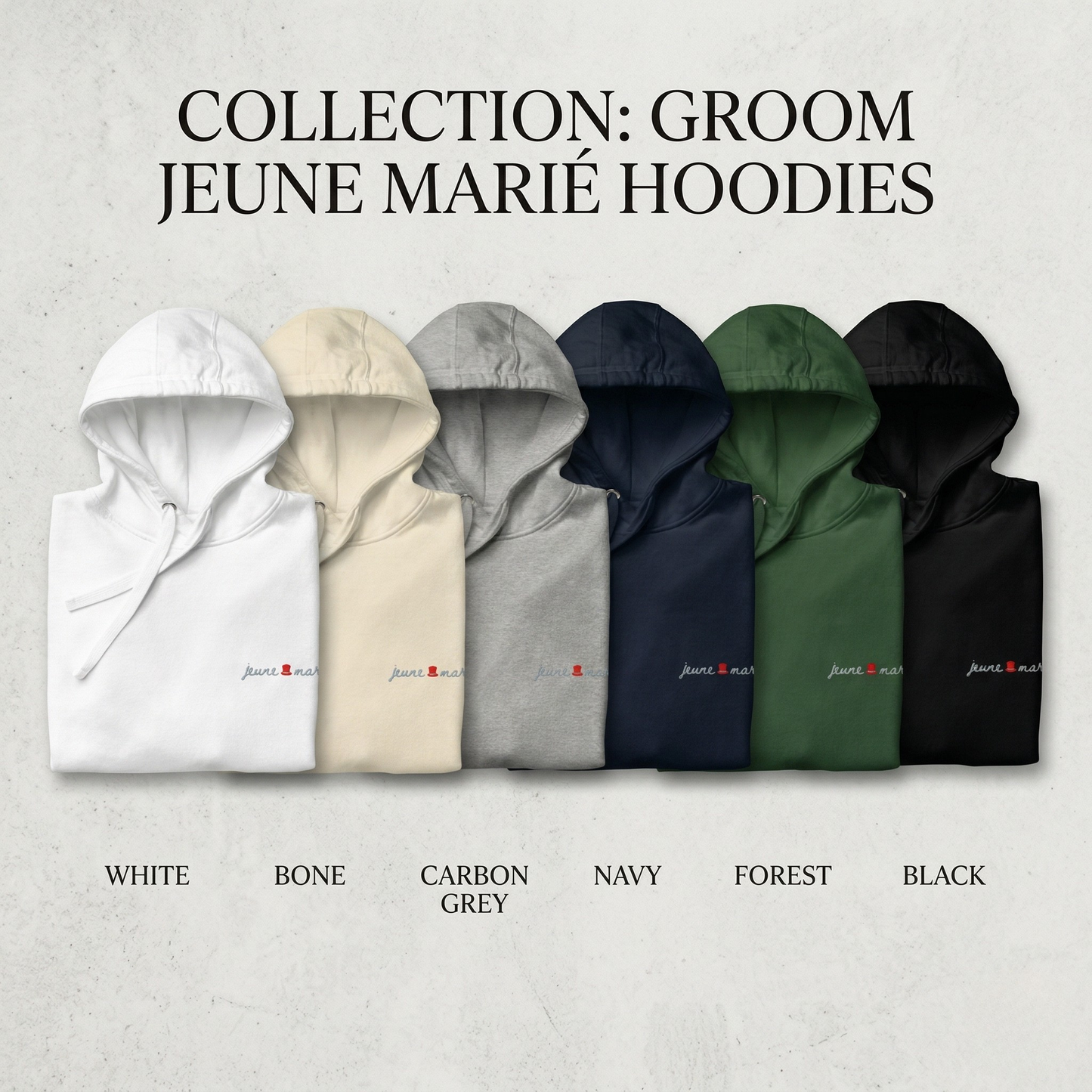 The Groom Jeune Marié Premium Embroidered Hoodie