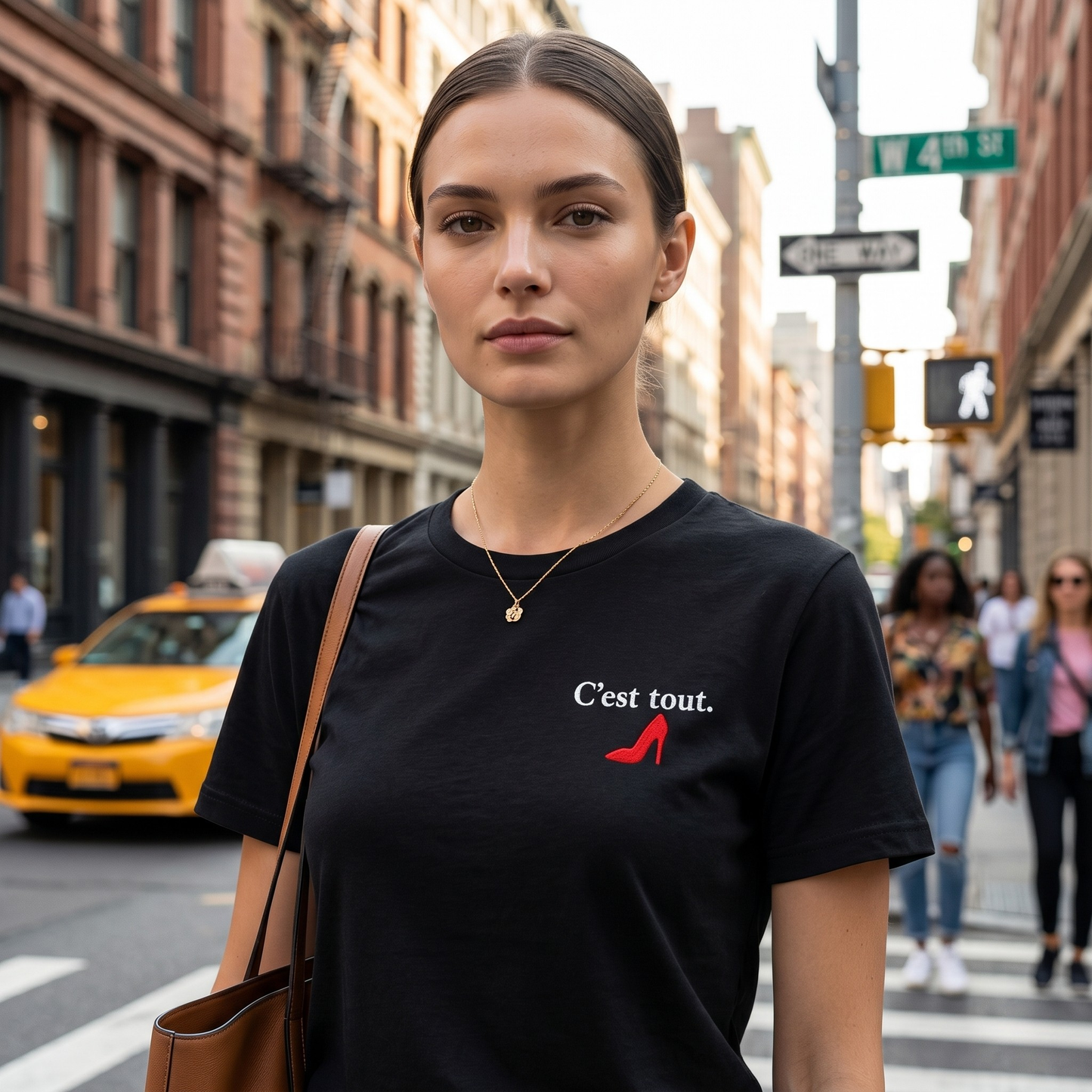 The "C'est tout." Embroidered Tee | Signature Stiletto Edition