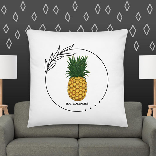 Un Ananas Pineapple Double-sided Throw Pillow