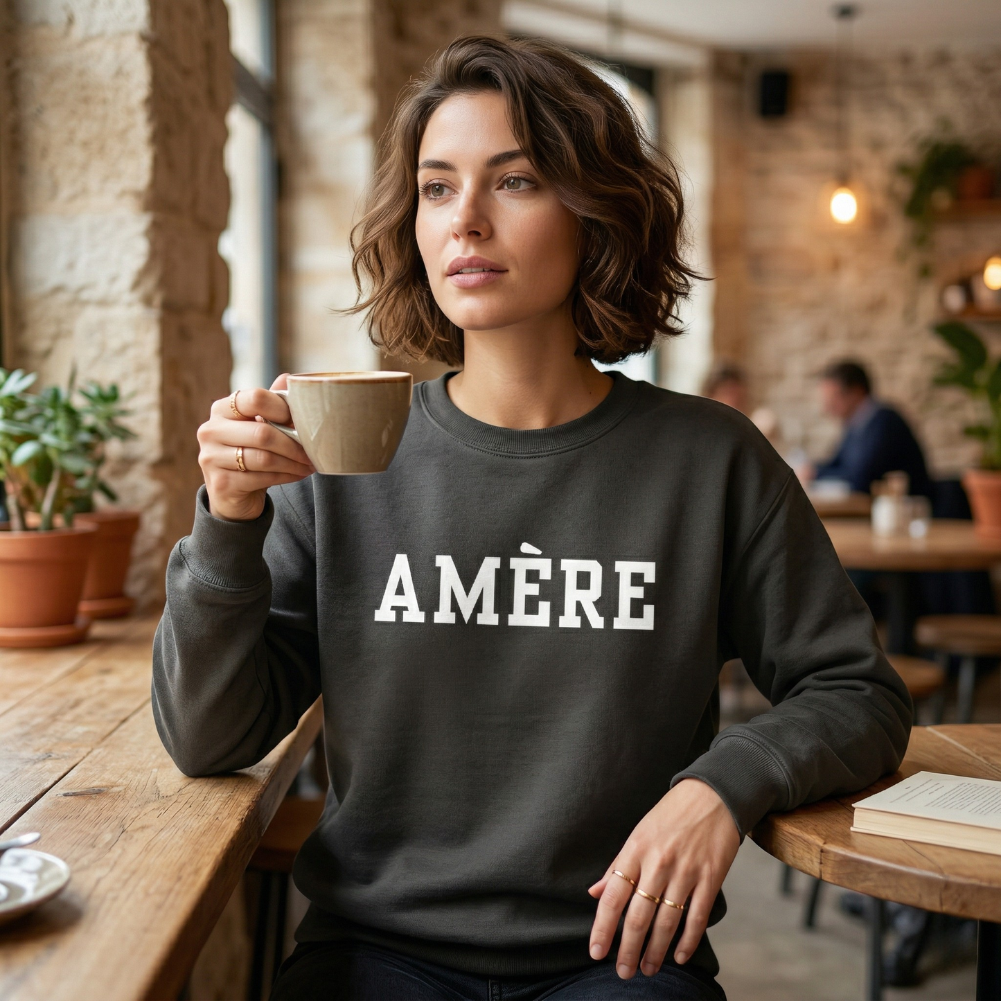 Amère (Bitter) | Premium French Café Sweatshirt
