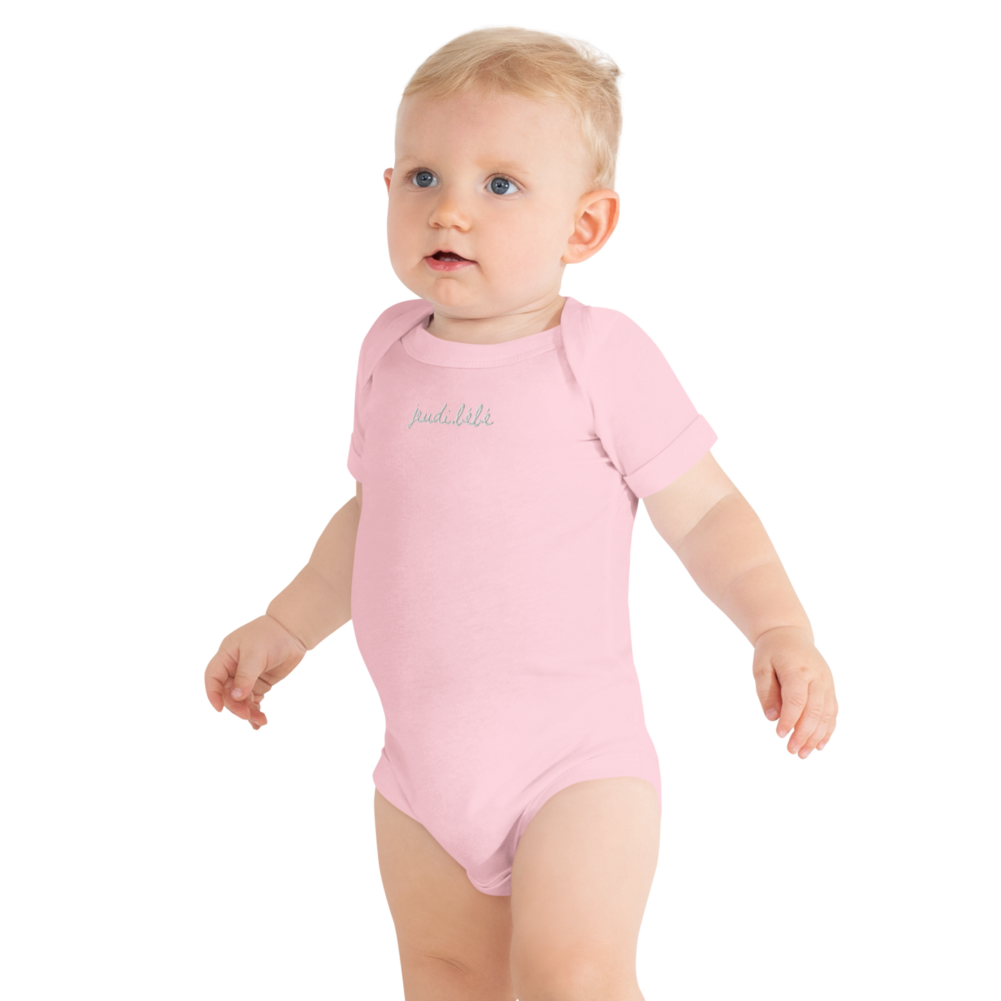 Jeudi Bébé Thursday Baby Embroidered Cotton Onesie Short Sleeve