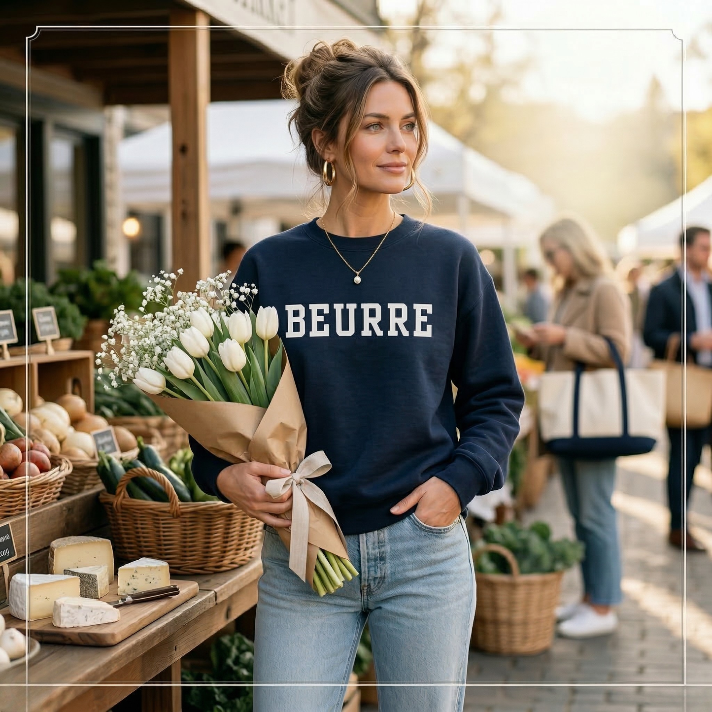 Beurre (Butter) Premium French Foodie Sweatshirt