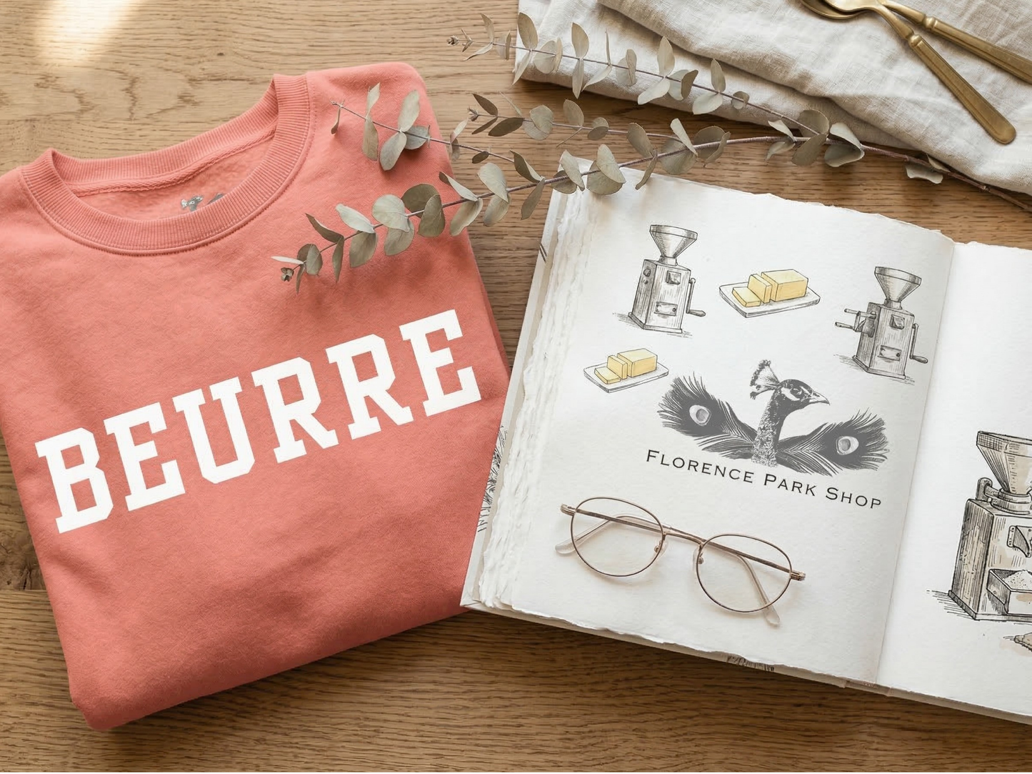 Beurre (Butter) Premium French Foodie Sweatshirt