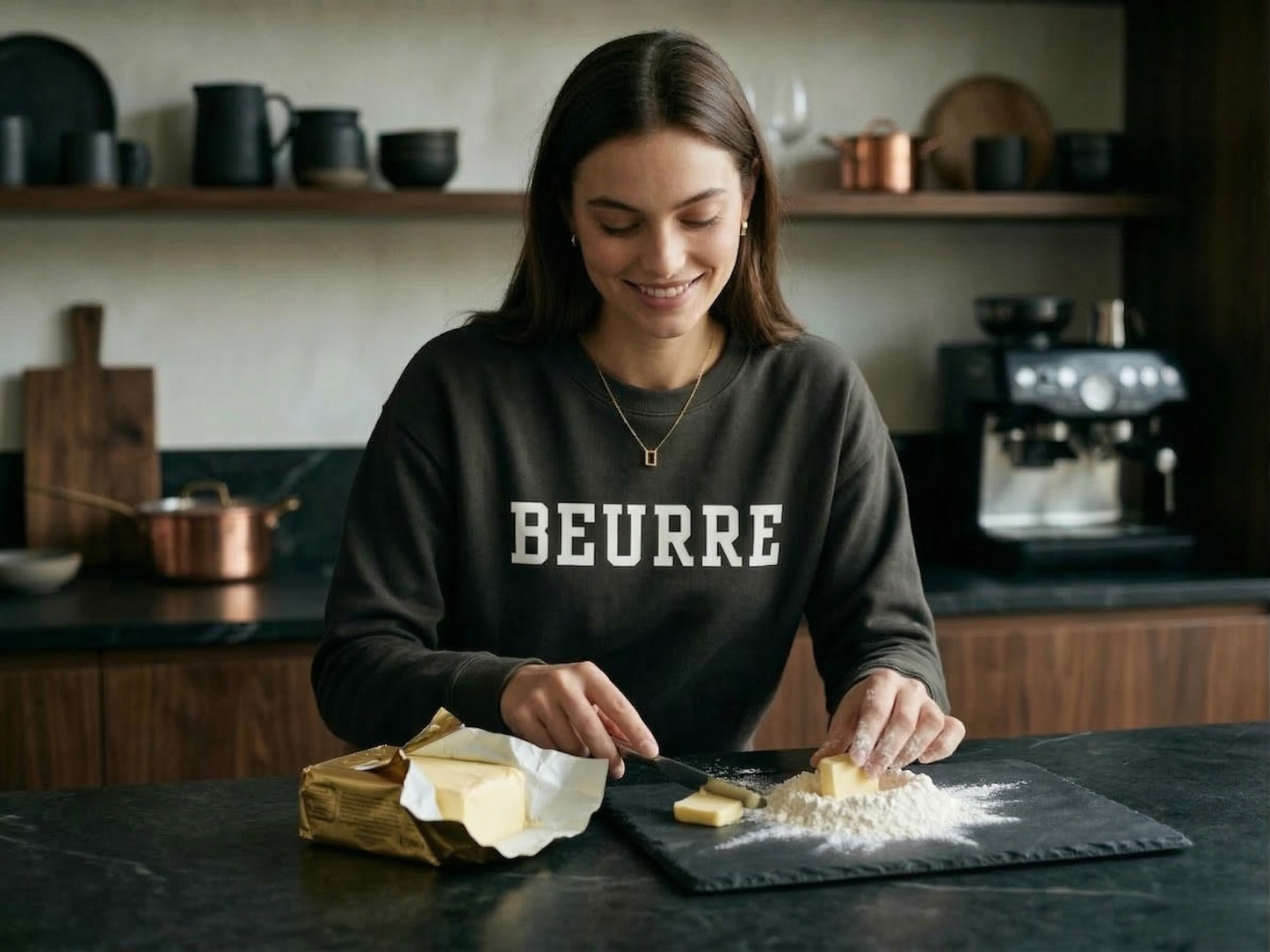 Beurre (Butter) Premium French Foodie Sweatshirt