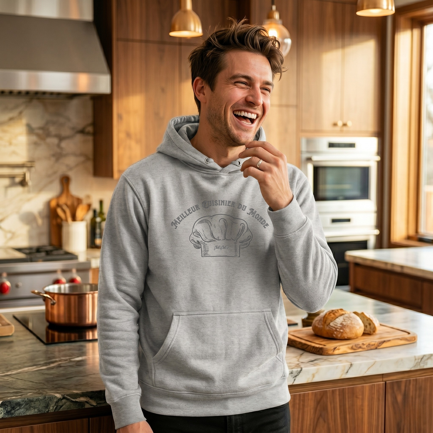 Meilleur Cuisinier du Monde French Chef Hoodie | Premium Men's Culinary Gift