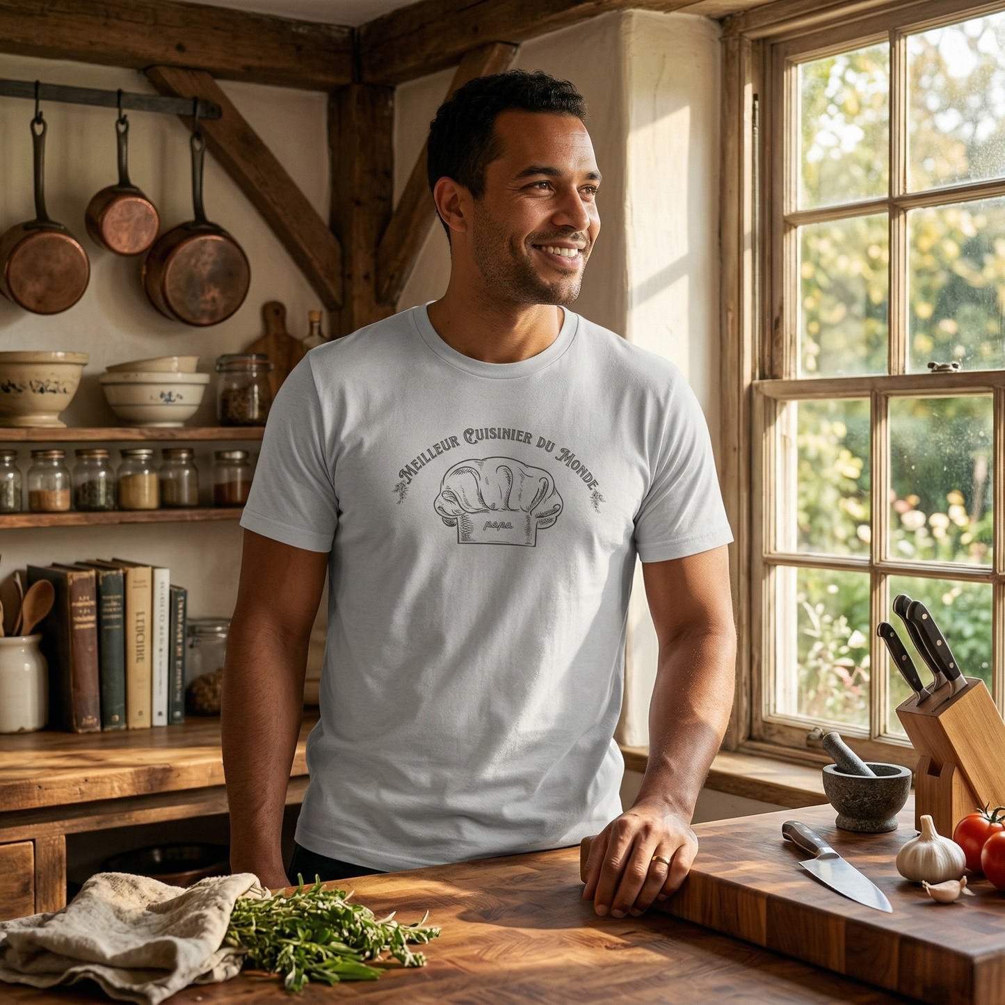 Meilleur Cuisinier du Monde T-Shirt | French Foodie Men's Tee