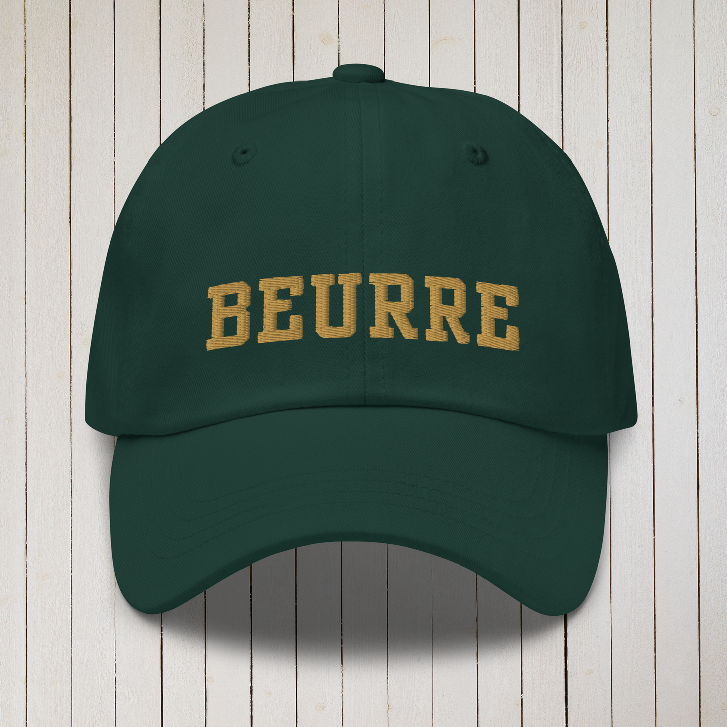 Beurre (Butter) Embroidered French Foodie Cap