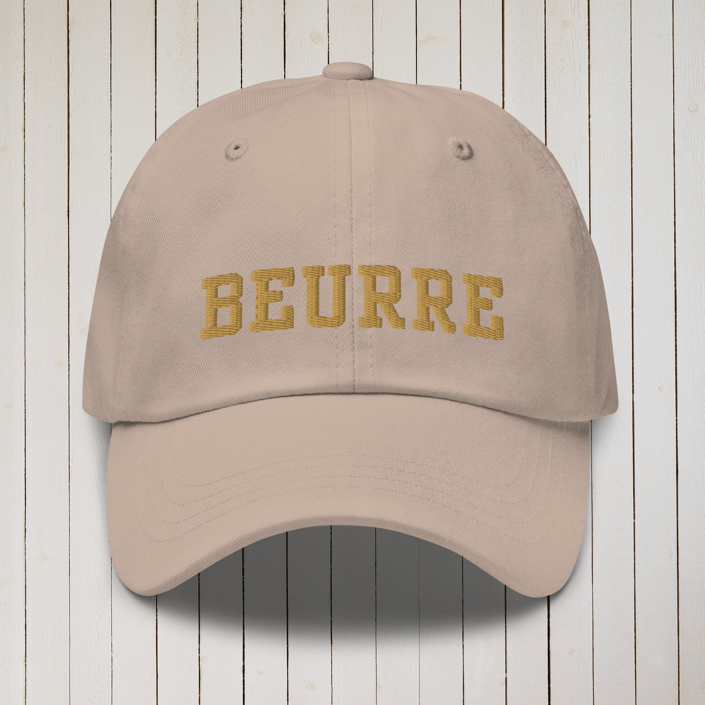 Beurre (Butter) Embroidered French Foodie Cap