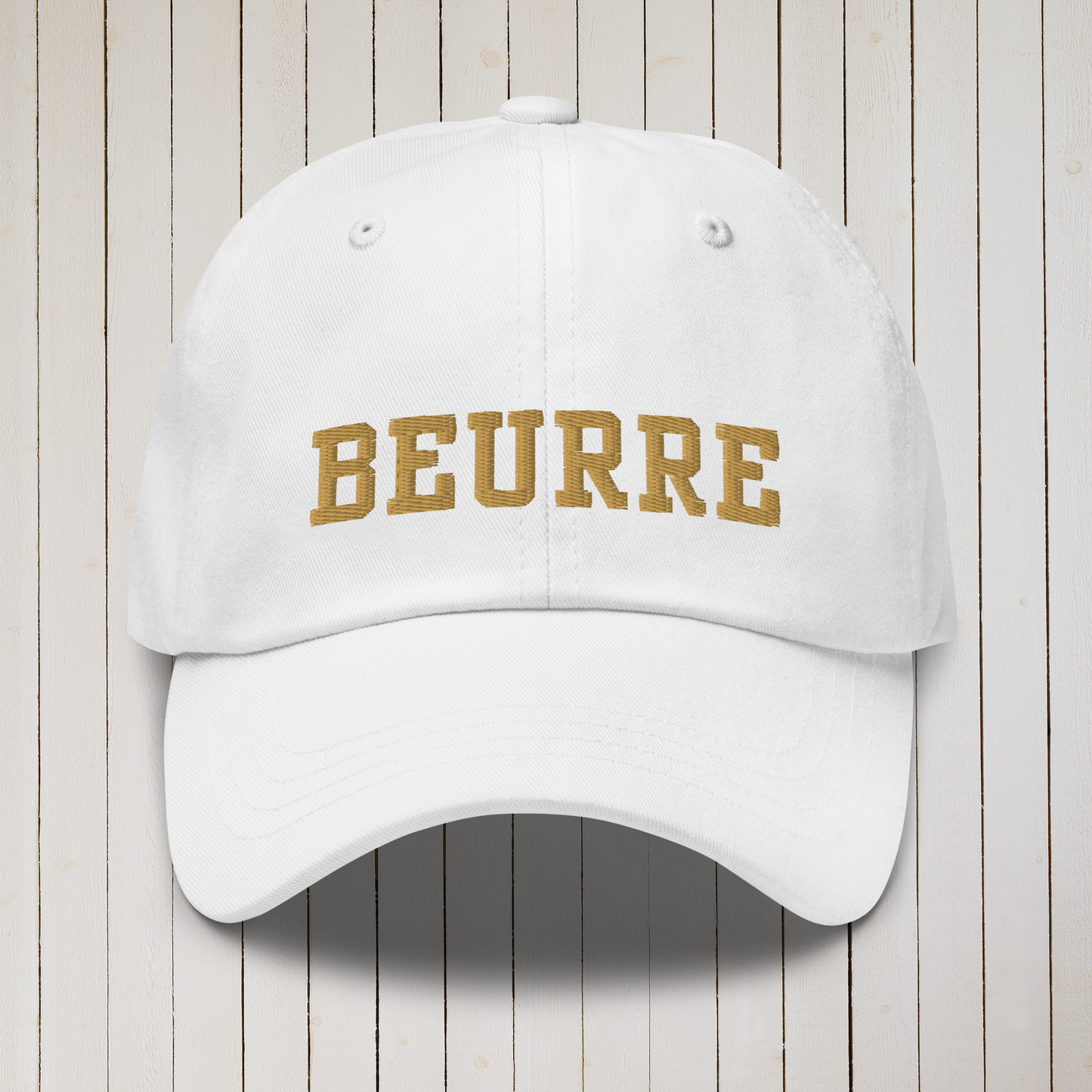 Beurre (Butter) Embroidered French Foodie Cap
