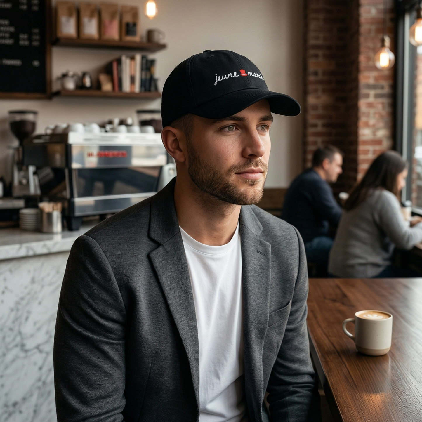 The Groom Jeune Marié Organic Embroidered Baseball Cap