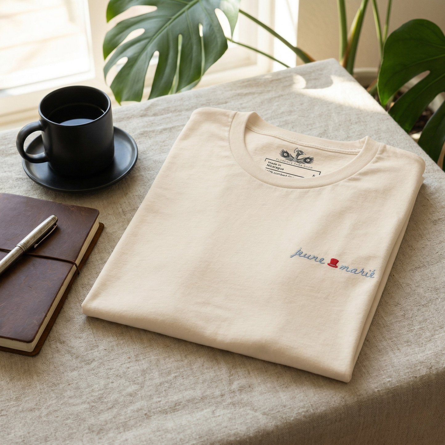 The Groom Jeune Marié Premium Soft Embroidered T-shirt