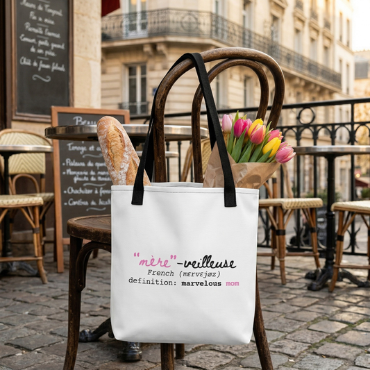 "Mère-veilleuse" Marvelous Mom Tote bag