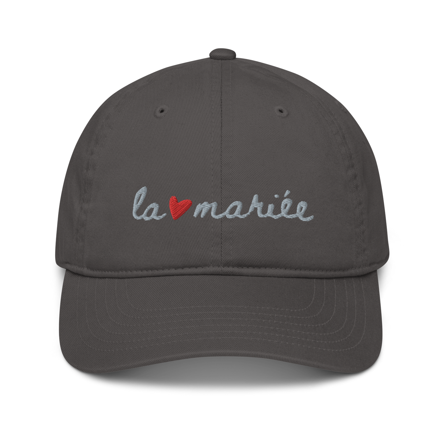 The Bride La Mariée Organic Embroidered Baseball Cap