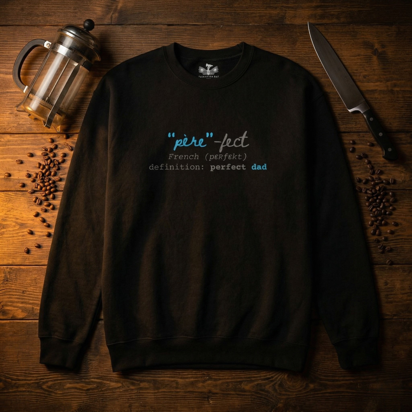 Père-fect Men's Crewneck Sweatshirt | Witty French Dad Pullover