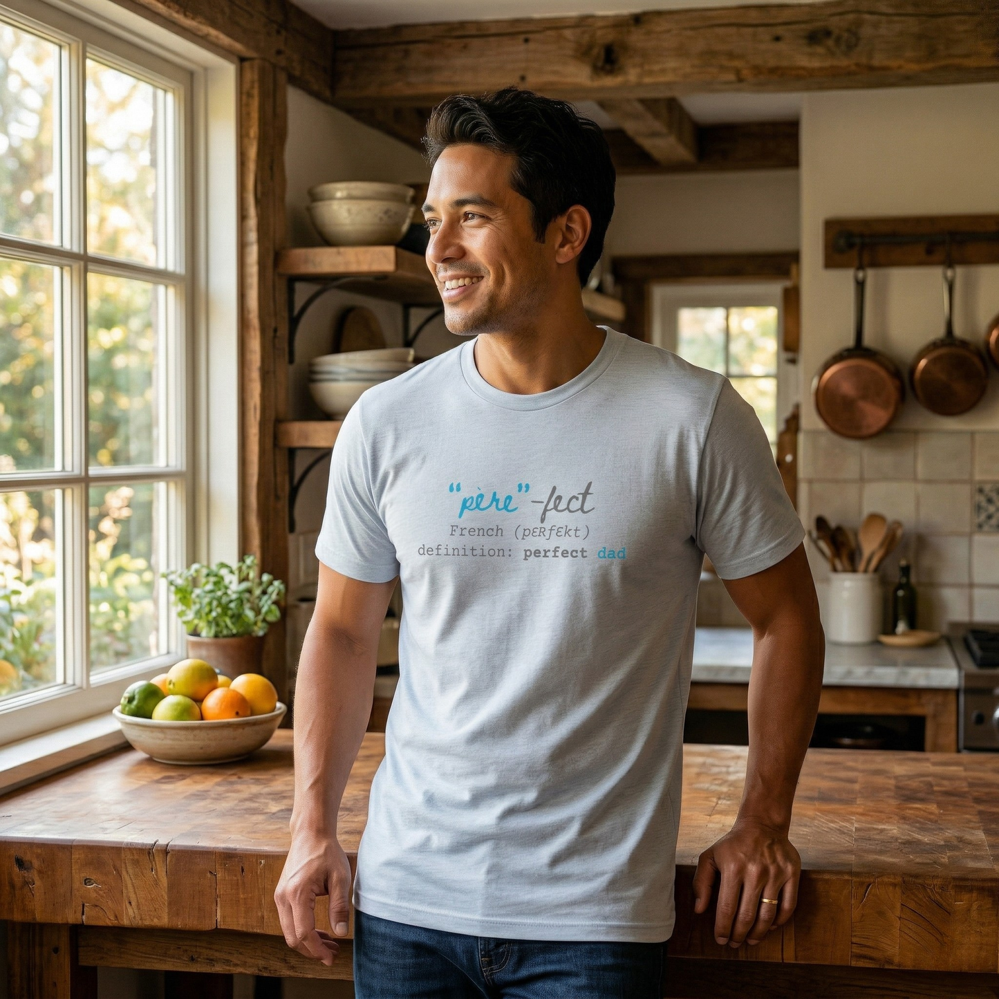 Père-fect Men's T-Shirt | Funny French Pun Dad Tee