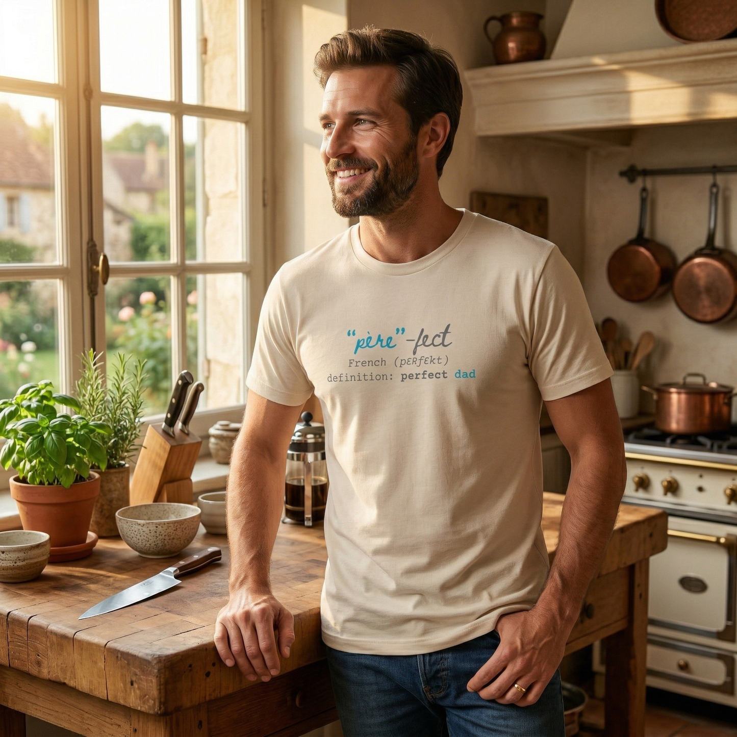 Père-fect Men's T-Shirt | Funny French Pun Dad Tee