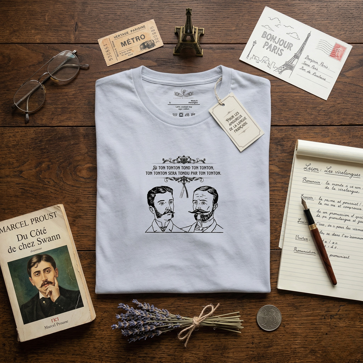 “Si Ton Tonton” French Tongue Twister Unisex T-Shirt