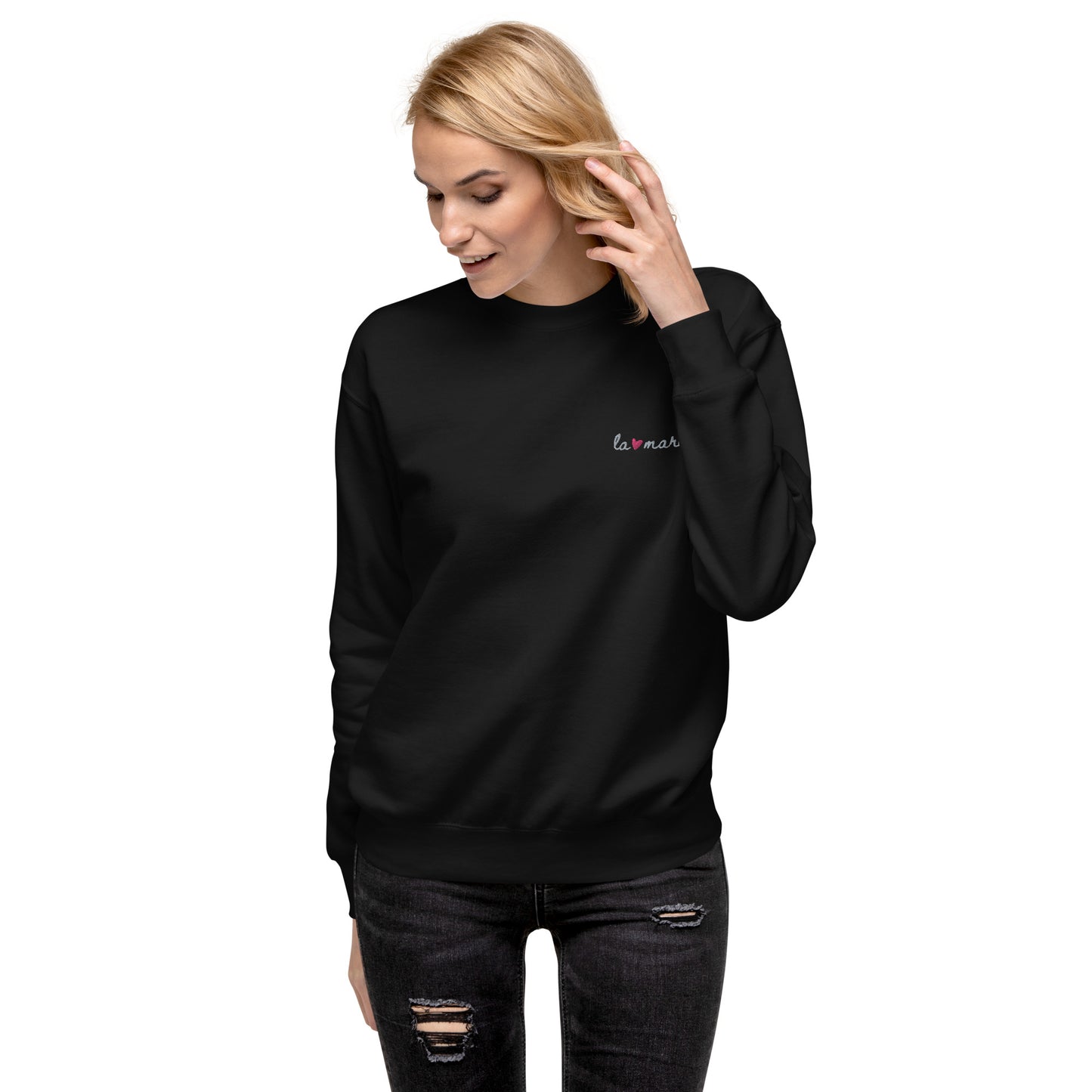 The Bride La Mariée Premium Soft Embroidered Sweatshirt