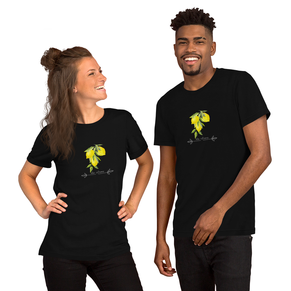 Lemon Citron Botanical Soft Unisex T-Shirt