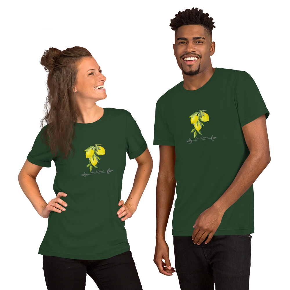 Lemon Citron Botanical Soft Unisex T-Shirt