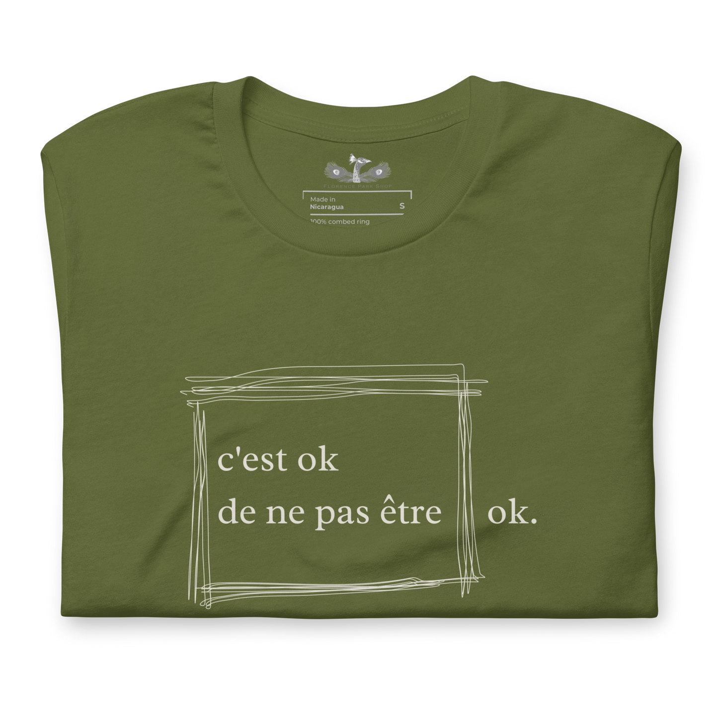 “it’s ok to not be ok”  “c’est ok de ne pas être ok.” Mental Health Awareness Unisex T-Shirt