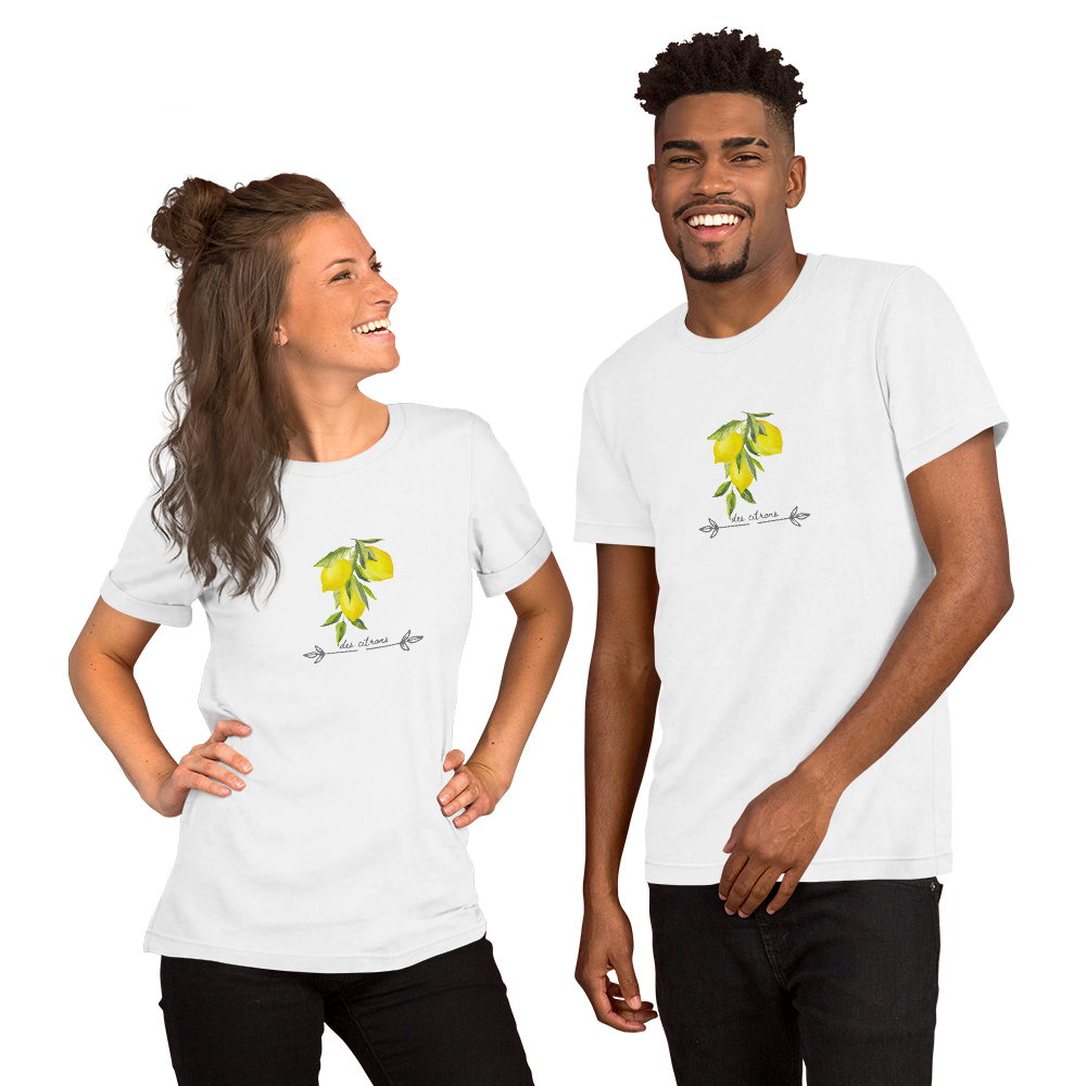 Lemon Citron Botanical Soft Unisex T-Shirt