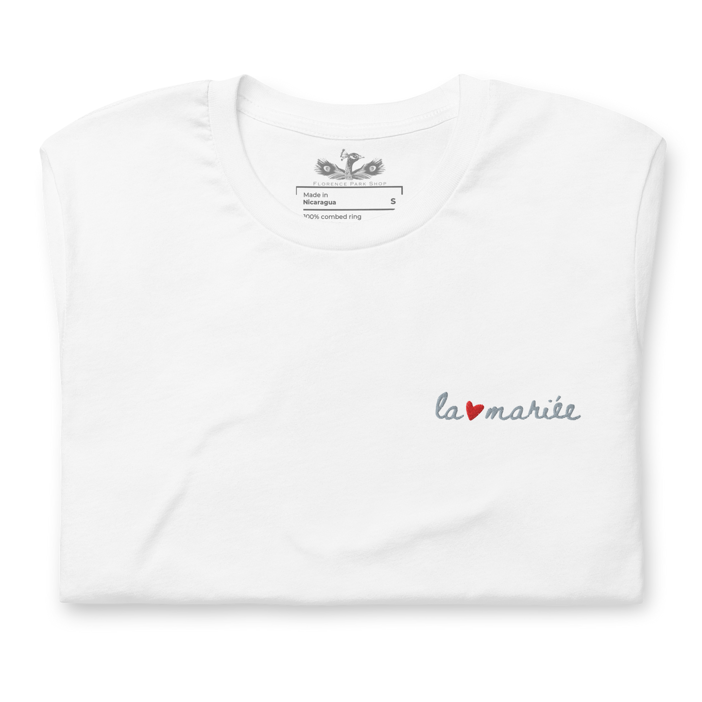The Bride La Mariée Embroidered T-shirt