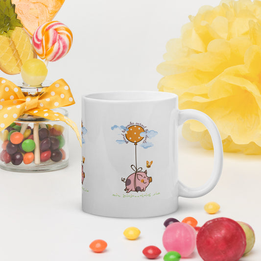 “When Pigs fly” “Quand les Poules Auront les Dents” Mug