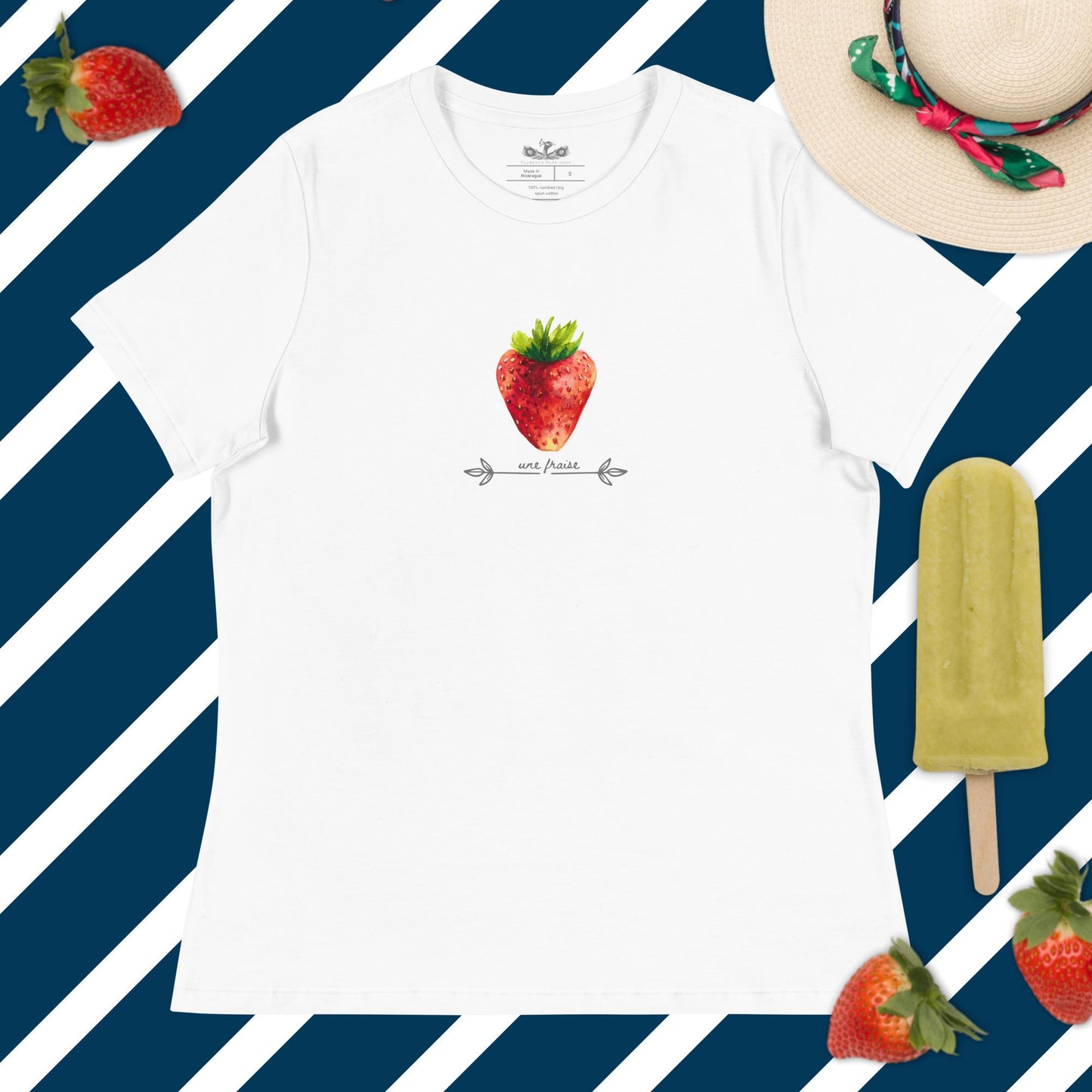 Fraise Strawberry Women’s Softest Relaxed T-Shirt